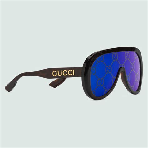 mascherina gucci originale prezzo|Gucci Occhiali da sole a mascherina.